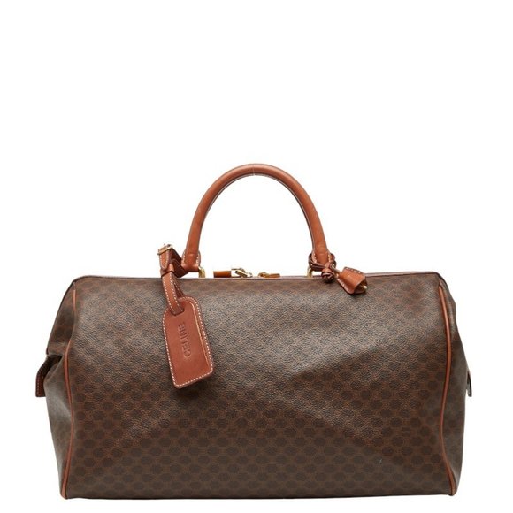 Celine Macadam Boston Bag in Brown Leather for Women - Picture 1 of 10